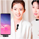 Microfone de Lapela Sem Fio Vlog Compatível iPhone