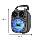 Caixa de Som Portátil com Luz RGB Bluetooth