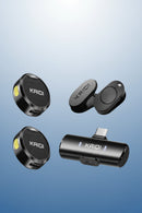 Microfone de Lapela Sem Fio Magnético